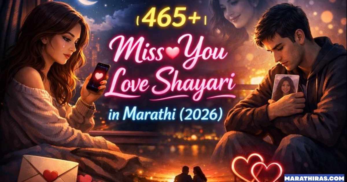 465+ Miss You Love Shayari in Marathi (2026)