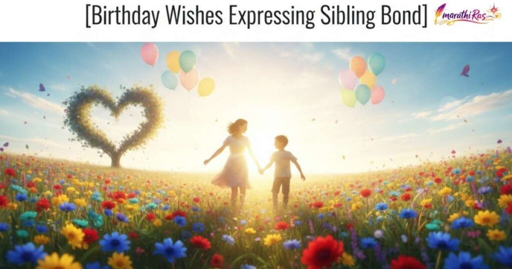Birthday Wishes Expressing Sibling Bond