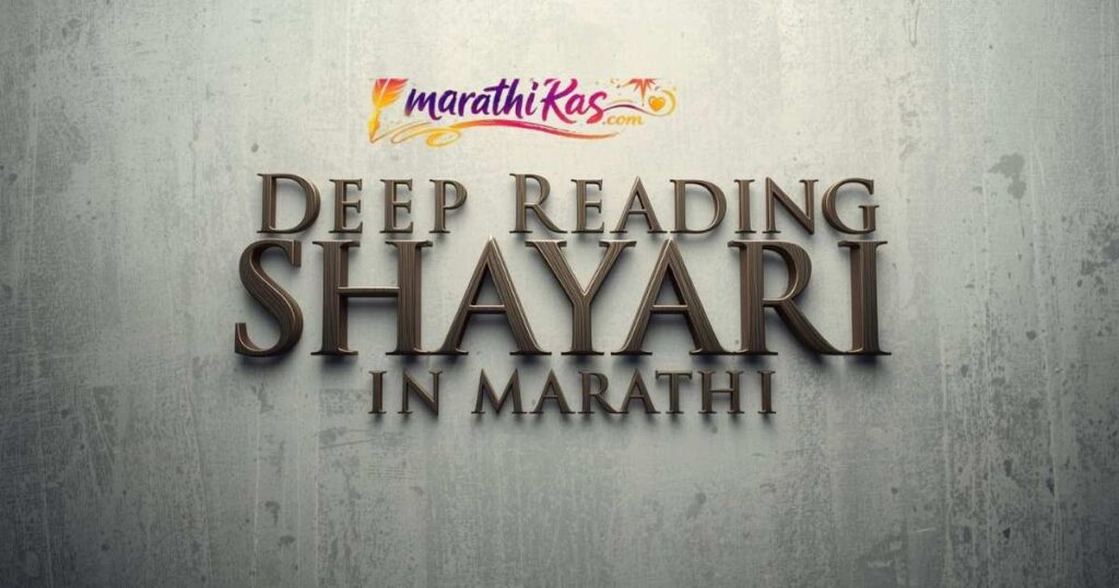 Deep Reading Shayari in Marathi