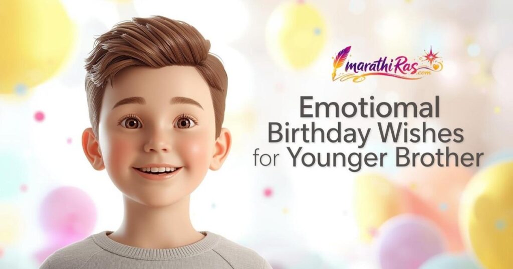 Emotional Birthday Wishes for Younger Brother
