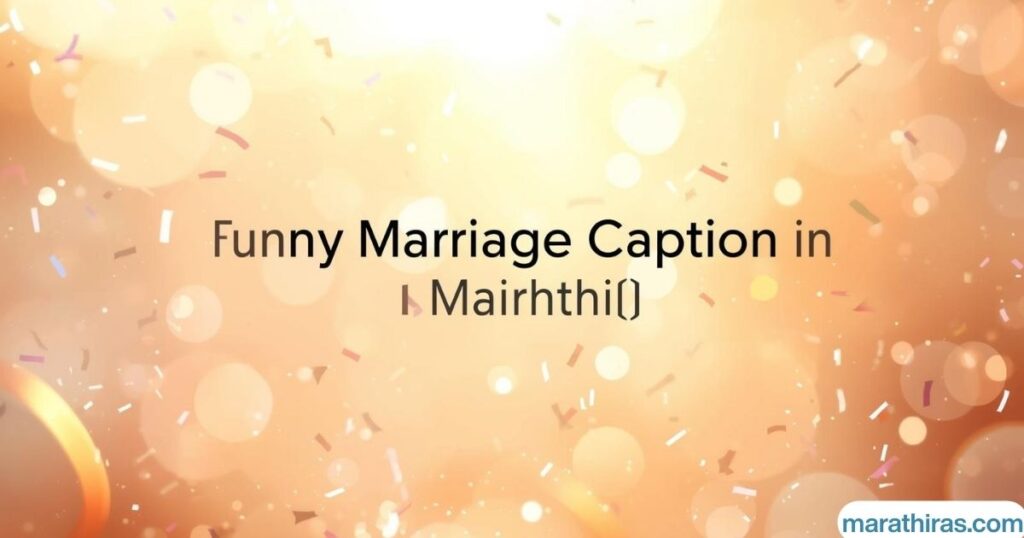 Funny Marriage Caption in Marathi