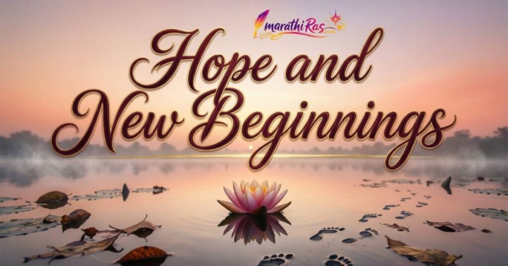 Hope and New Beginnings Marathi Shayari Life