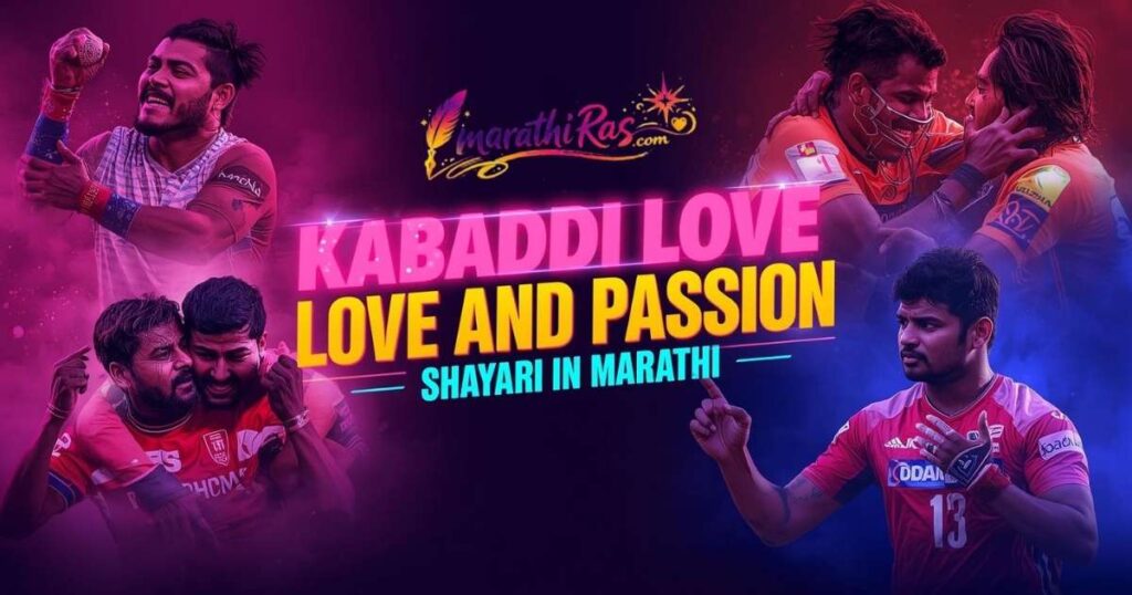 Kabaddi Love and Passion Shayari in Marathi