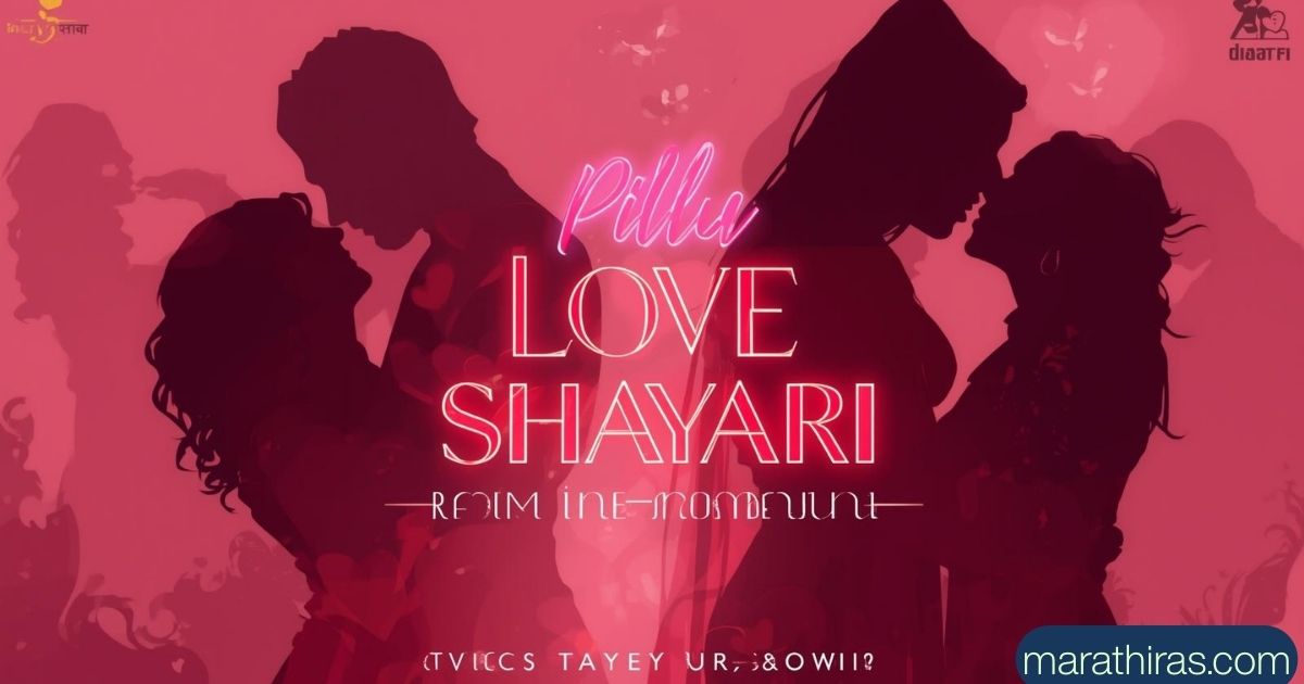 Pillu Love Shayari in Marathi for True Romance