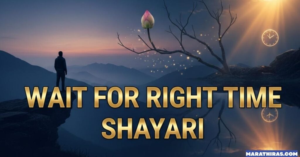 Wait For Right Time Shayari