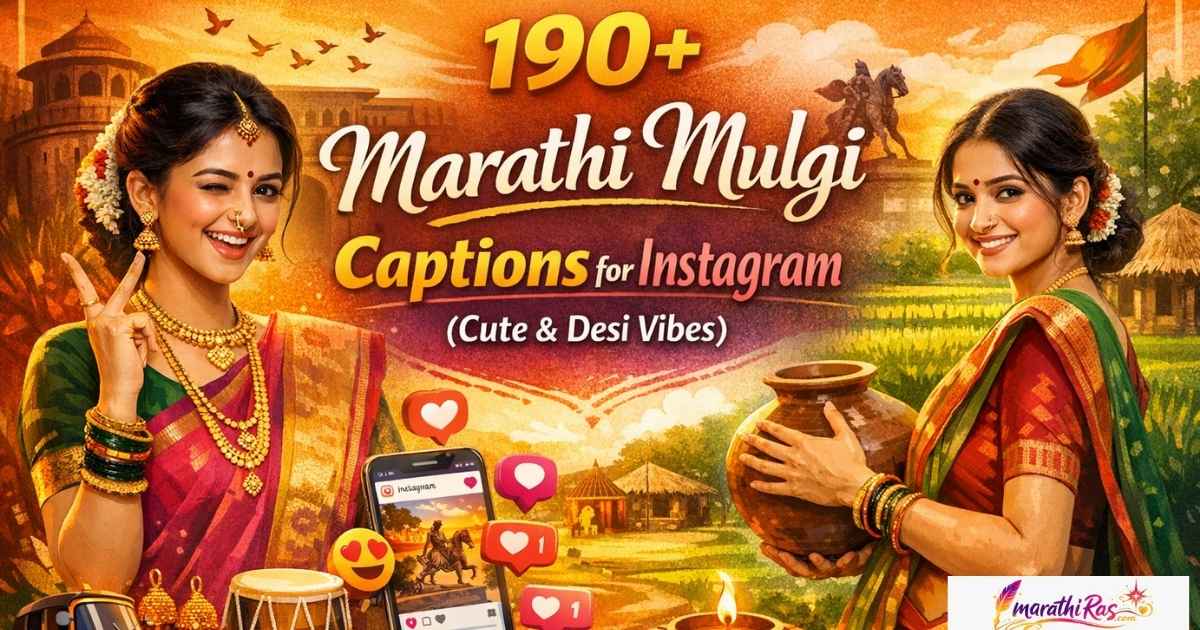 190+ Marathi Mulgi Captions for Instagram (Cute & Desi Vibes)