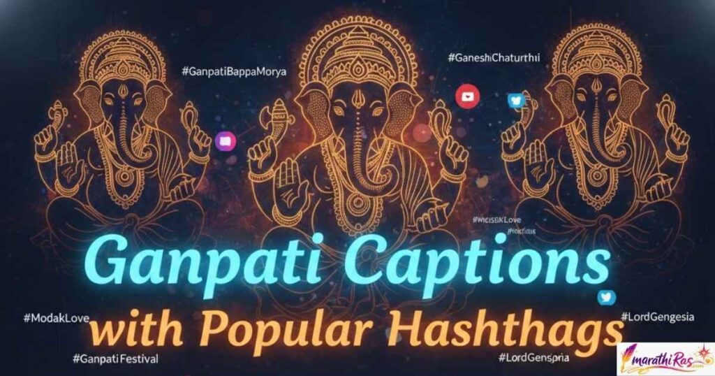 Ganpati Captions with Popular Hashtags