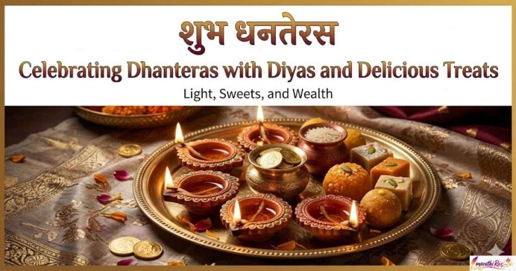 Celebrating Dhanteras with Diyas and Delicious Treats