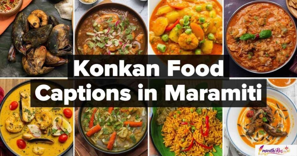 Konkan Food Captions in Marathi