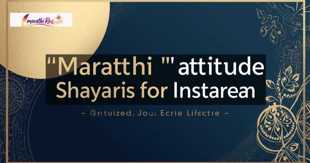 Marathi Attitude Shayari for Instagram