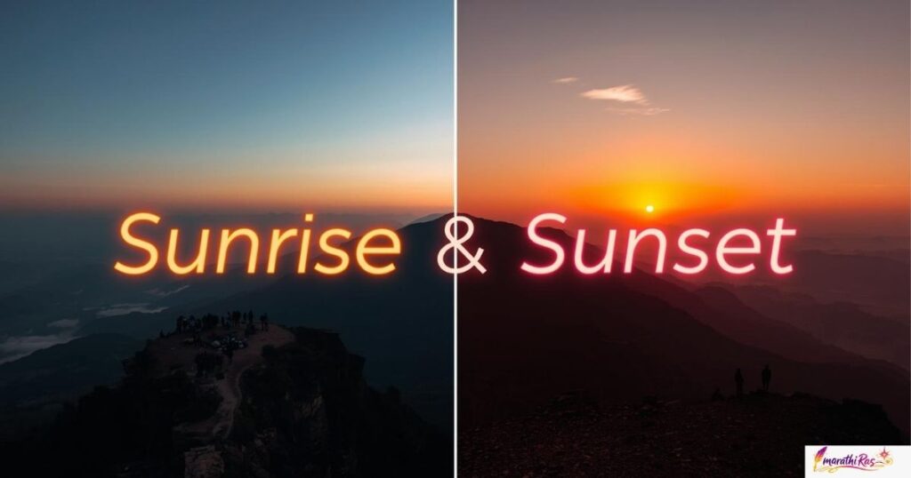 Sahyadri Sunrise & Sunset Captions