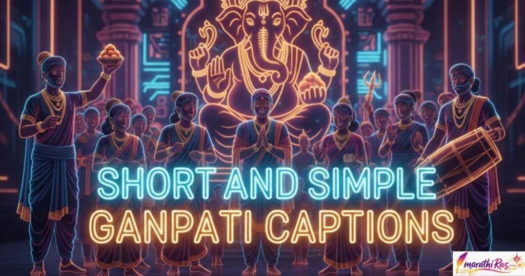 Short and Simple Ganpati Captions