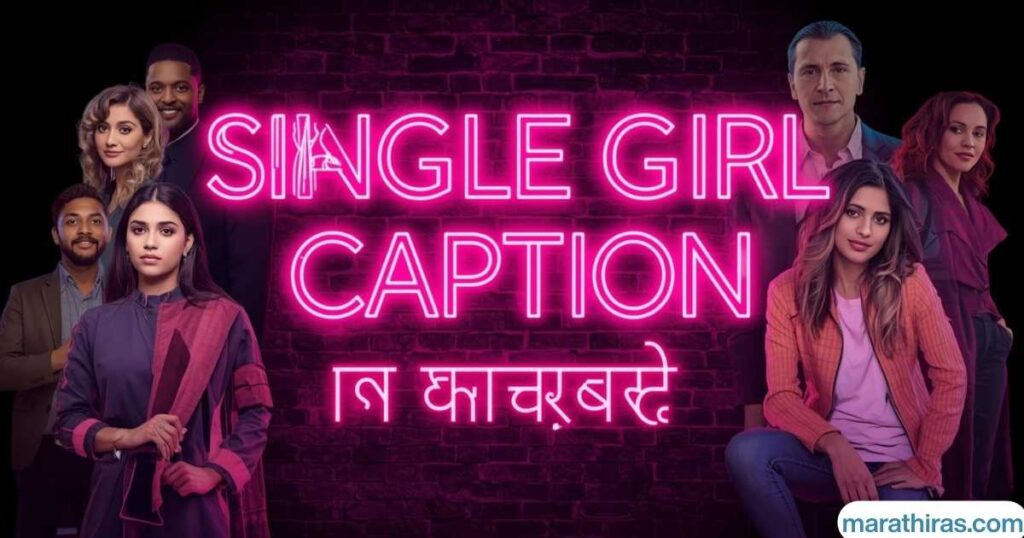 Single Girl Caption in Marathi