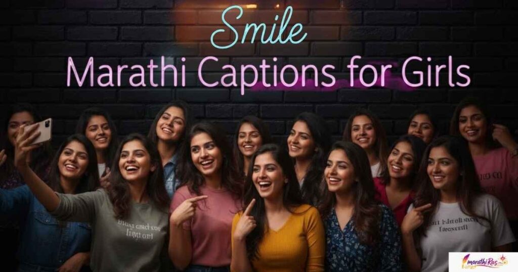 Smile Marathi Captions for Girl


