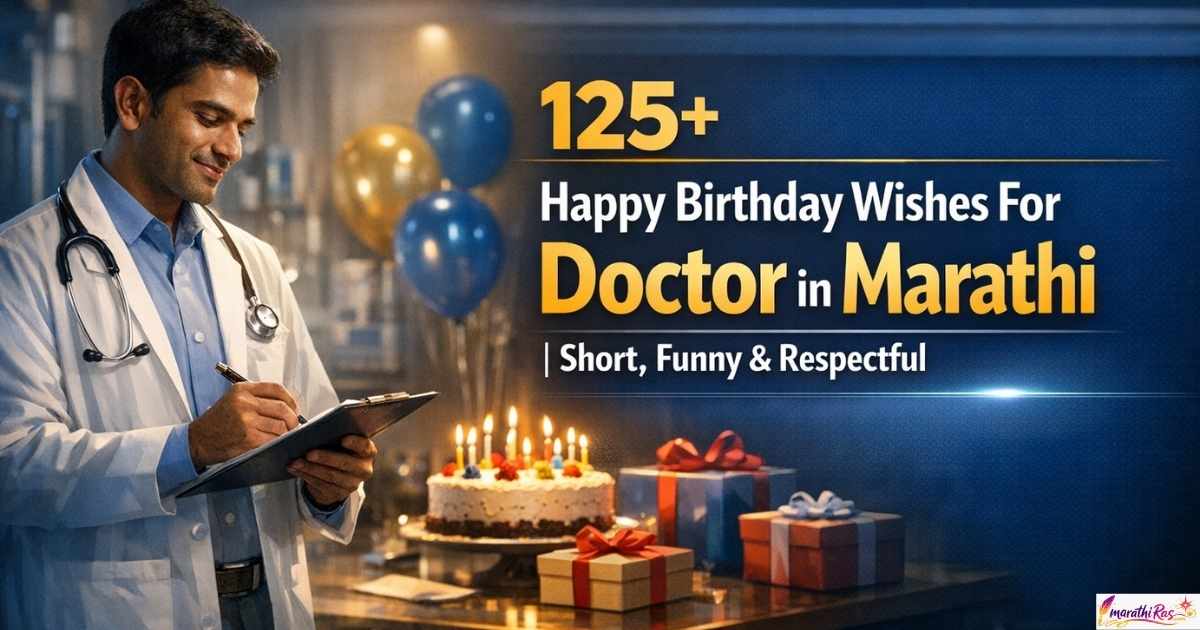 125+Happy Birthday Wishes For Doctor in Marathi |Short, Funny & Respectful