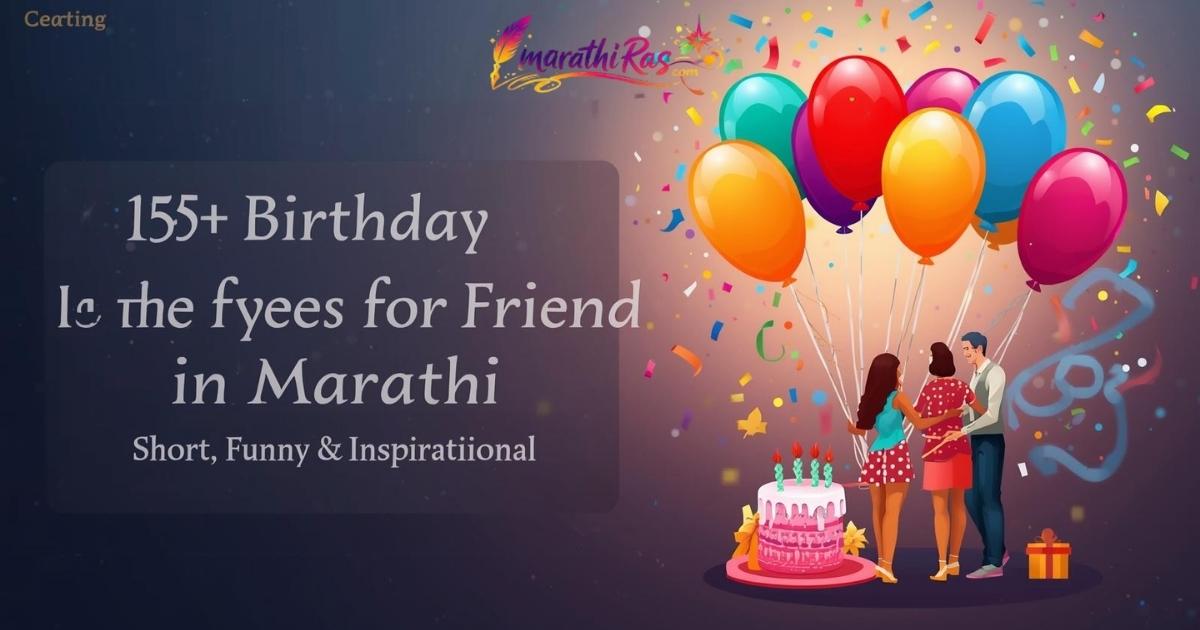 155+Birthday Wishes for Friend in Marathi | Short, Funny & Inspirational