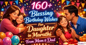 160+Blessing Birthday Wishes For Daughter in Marathi From Mom & Dad