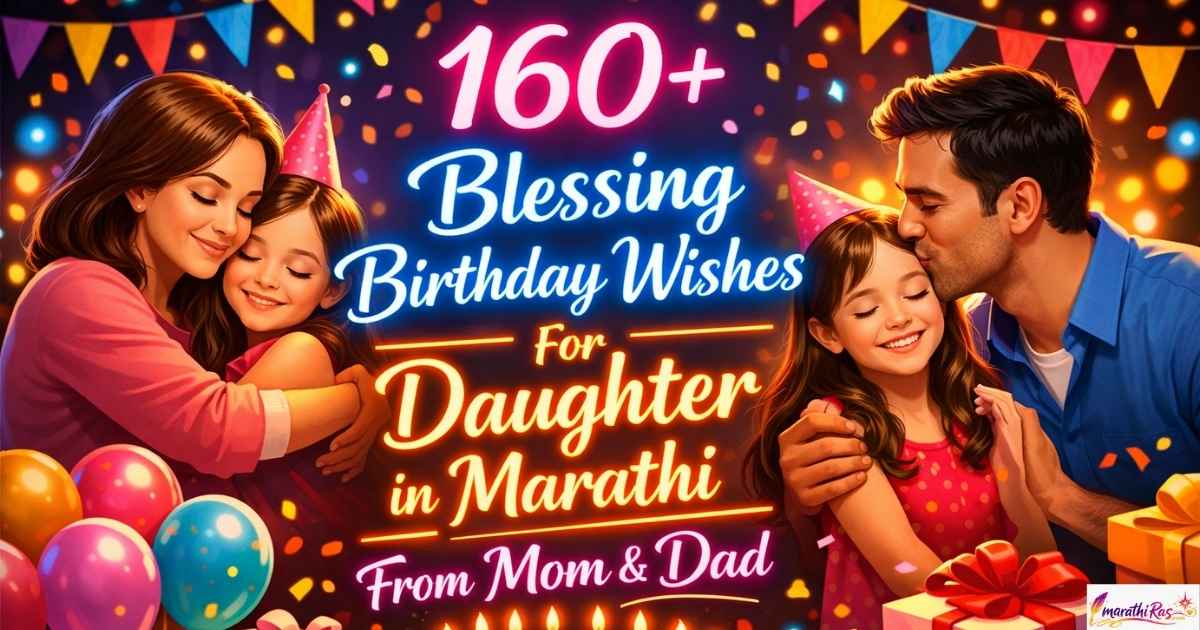 160+Blessing Birthday Wishes For Daughter in Marathi From Mom & Dad