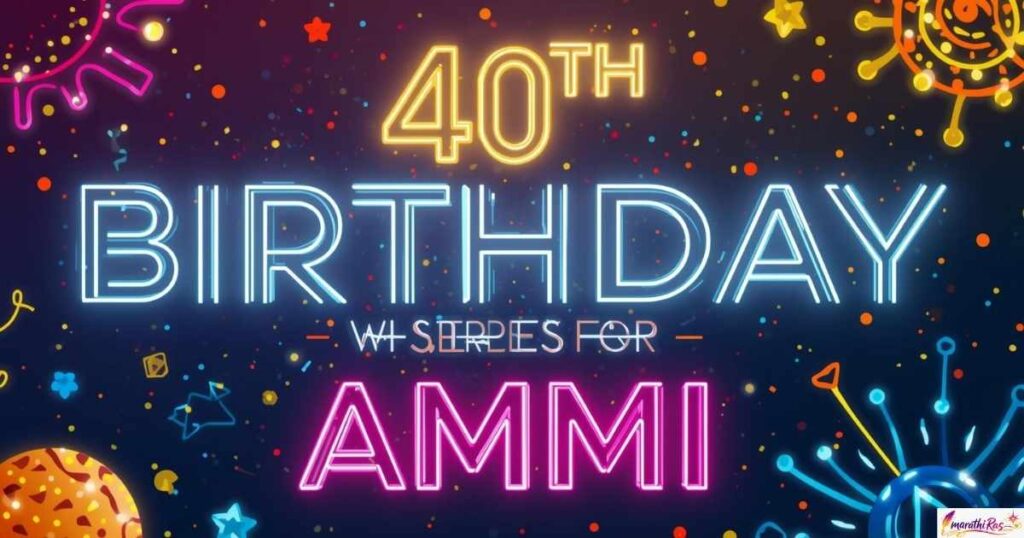 40th Birthday Wishes for Ammi