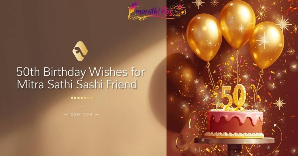 50th Birthday Wishes for Mitra Sathi (Friend) 🎉