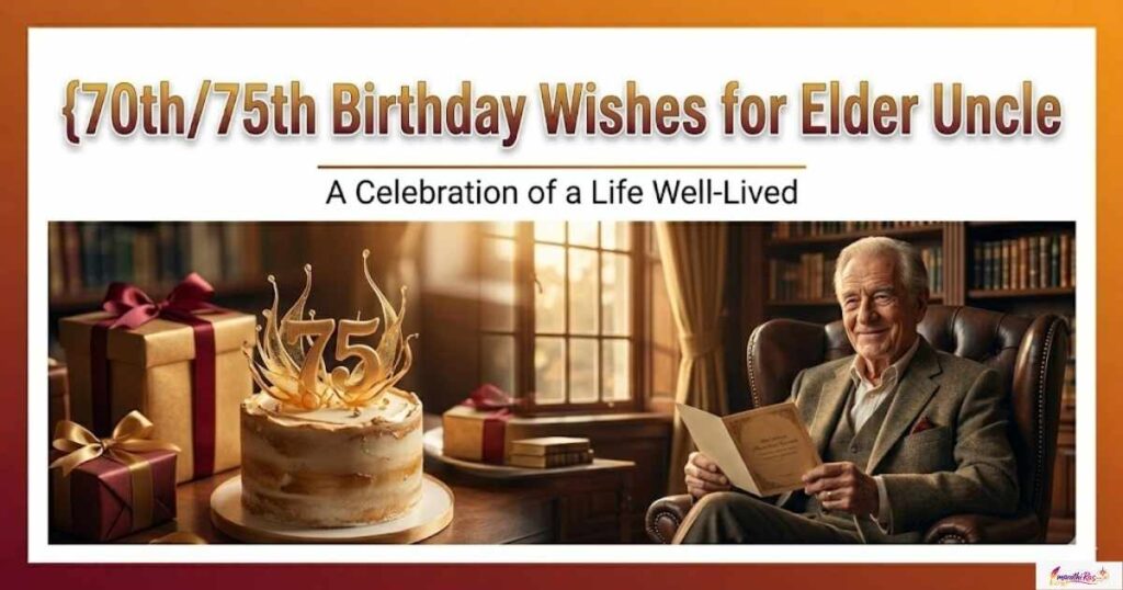 70th/75th Birthday Wishes for Elder Uncle