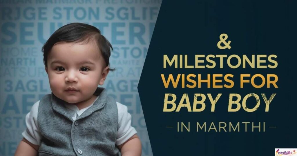 Age & Milestones Wishes For Baby Boy In Marathi