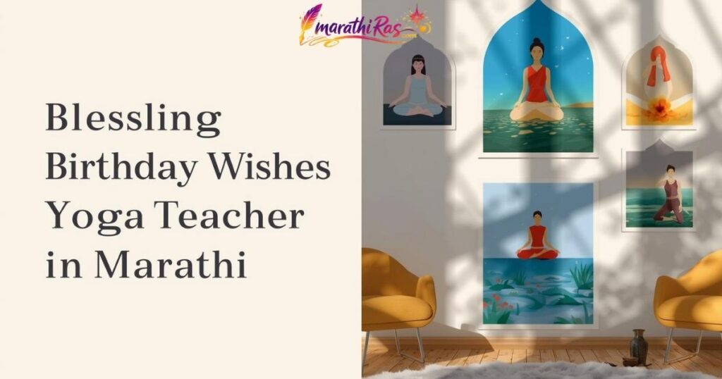 Blessing Birthday Wishes for Yoga Teacher in Marathi