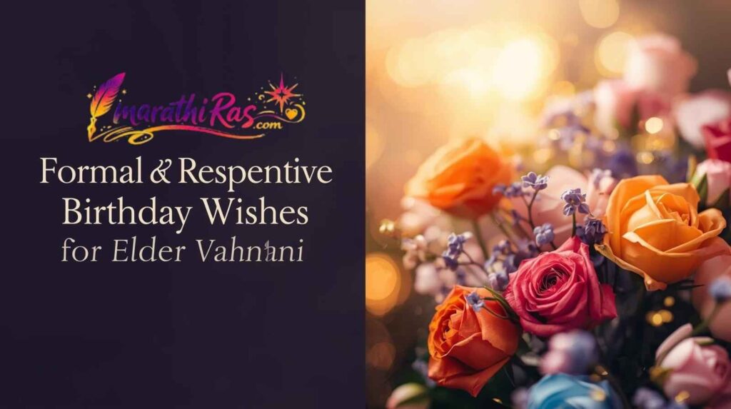 Formal & Respectful Birthday Wishes for Elder Vahini