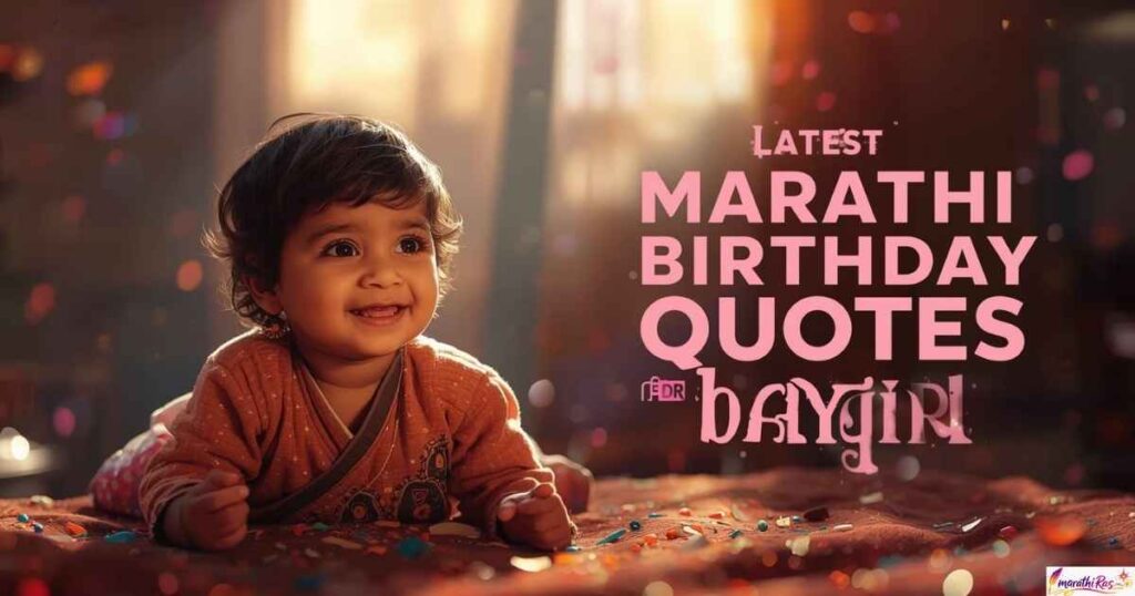 Latest Marathi Birthday Quotes for Baby Girl