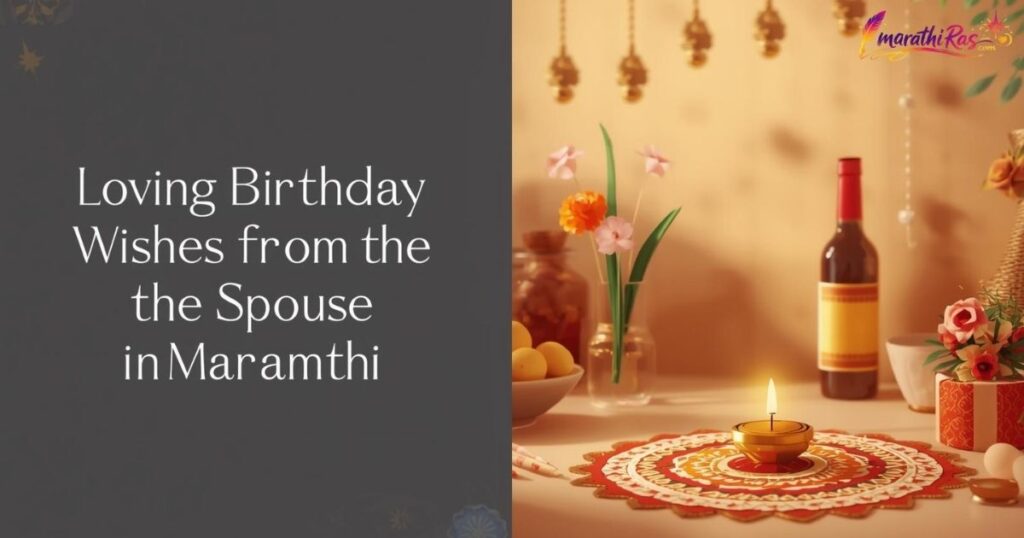 Loving Birthday Wishes from the Spouse in Marathi