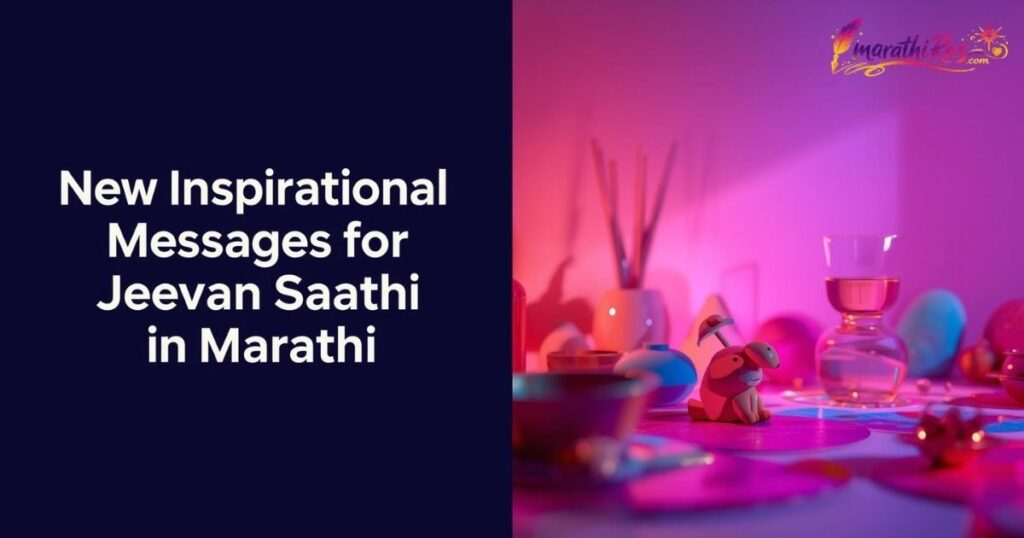 New Inspirational Messages for Jeevan Saathi in Marathi