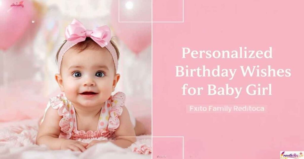 Personalized Birthday Wishes for Baby Girl from Family Members
