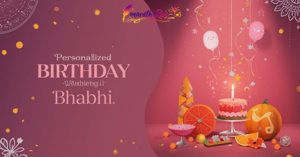 Personalized Birthday Wishes in Marathi for Bhabhi