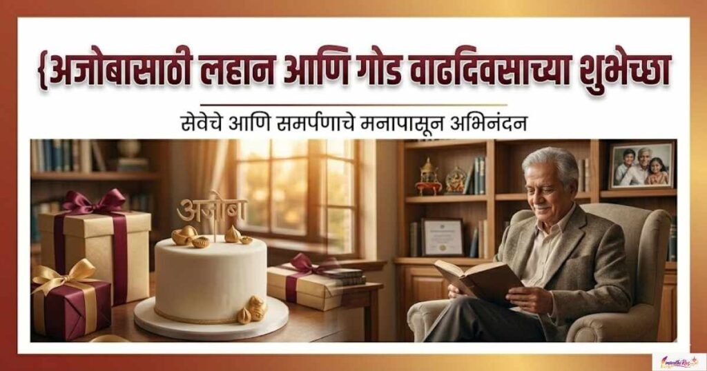 Short and Sweet Birthday Wishes for Ajoba in Marathi