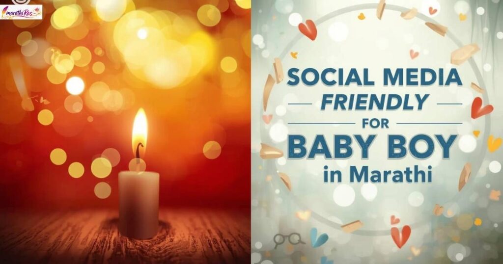 Social Media Friendly Wishes for Baby Boy in Marathi
