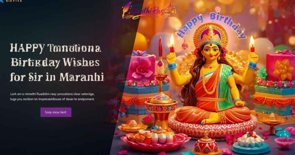 Traditional Birthday Wishes for Sir in Marathi