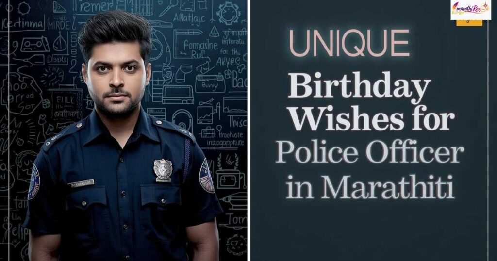 Unique Birthday Wishes for Police Officer in Marathi