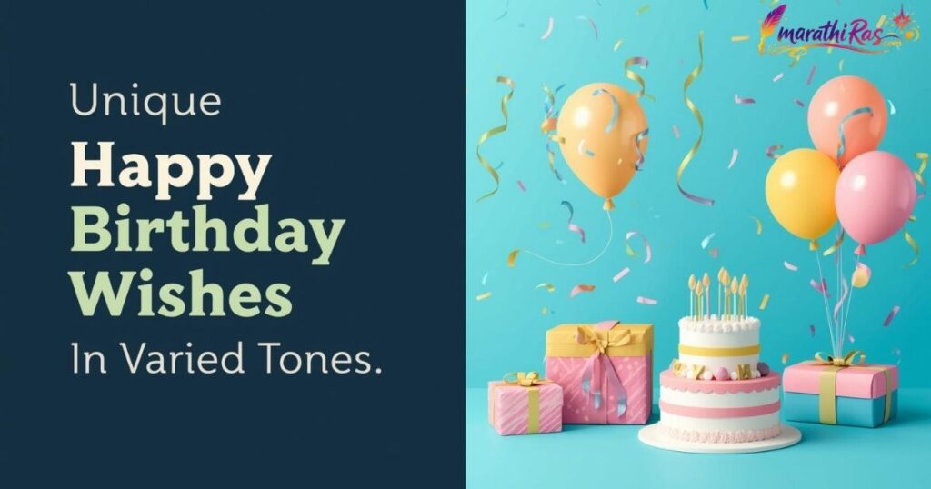 Unique Happy Birthday Wishes in Varied Tones