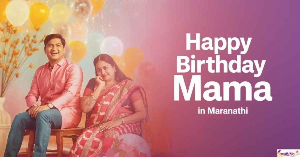 Happy Birthday Mama in Marathi