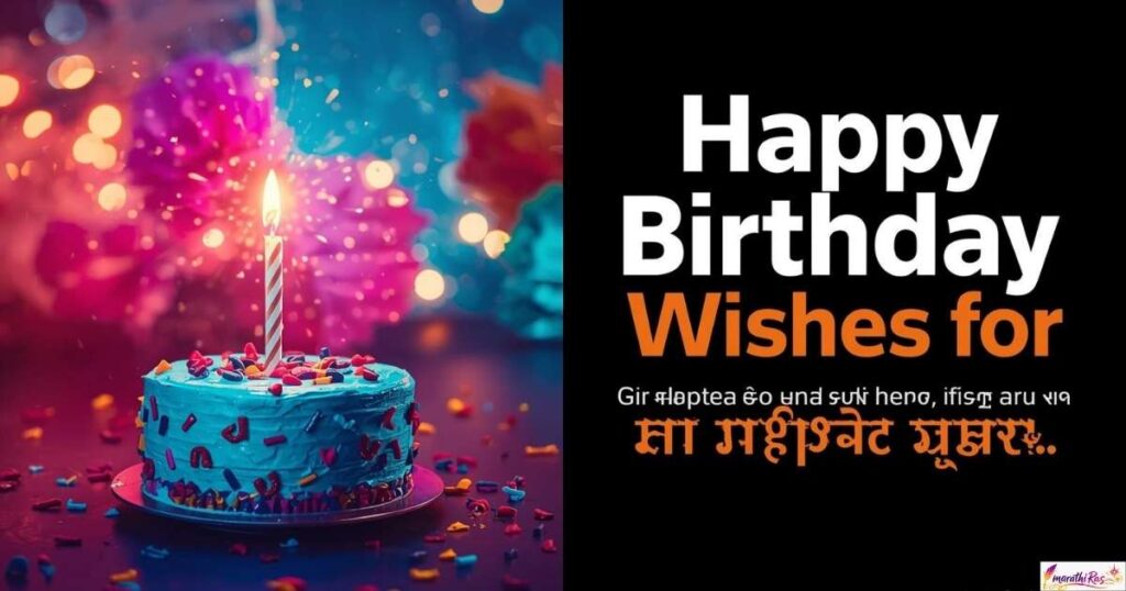 Happy Birthday Wishes for Girlfriend in Marathi
