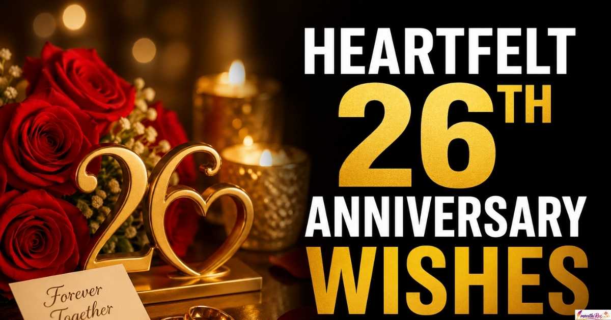 Heartfelt 26th Anniversary Wishes to Celebrate Love 2026