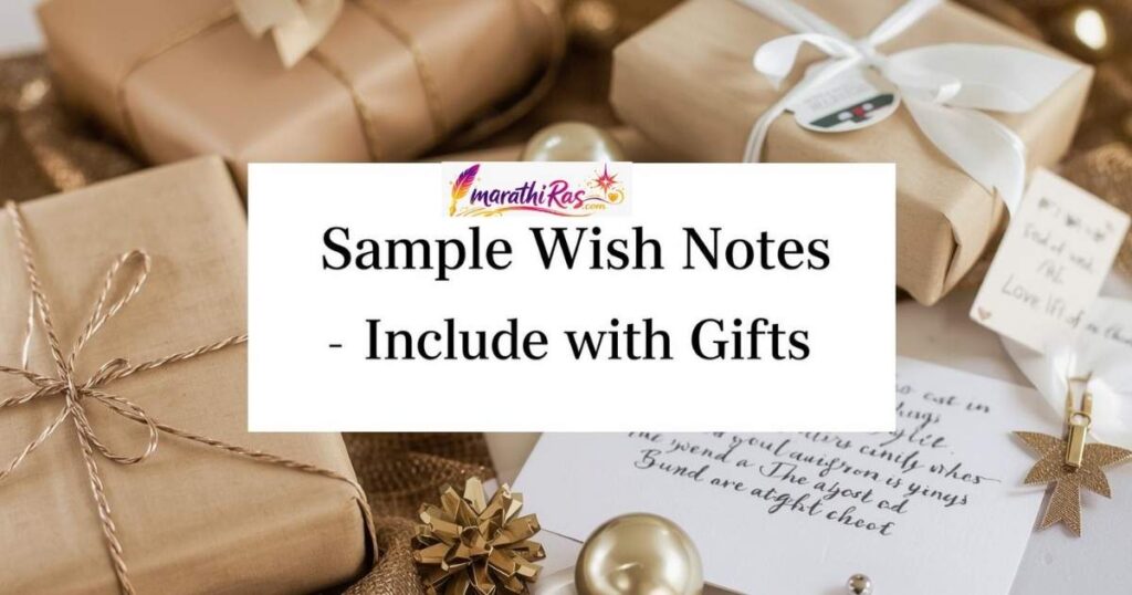 Sample Wish Notes to Include with Gifts