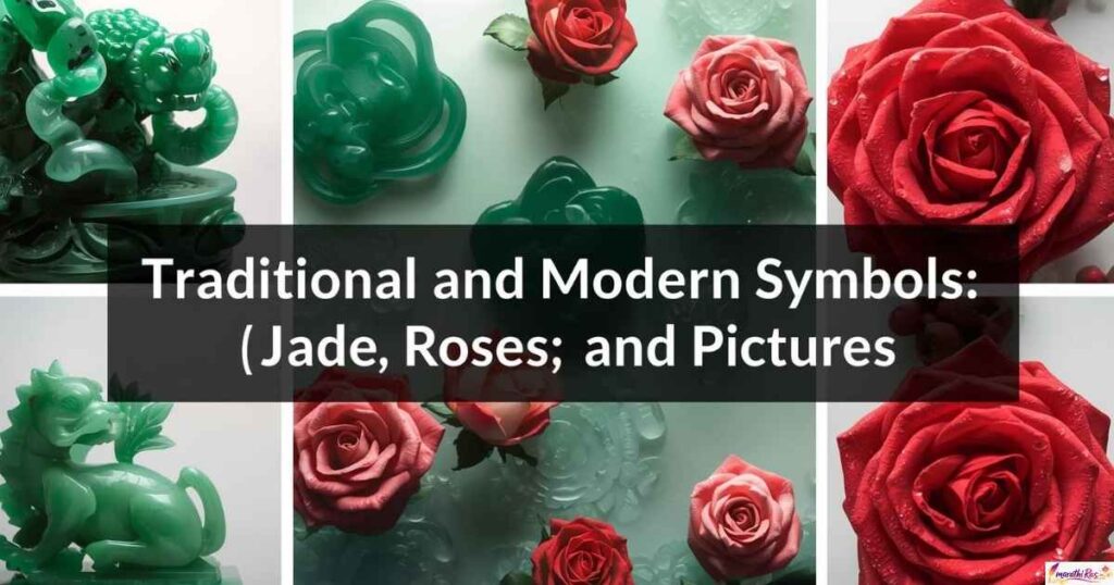 Traditional and Modern Symbols: Jade, Roses, and Pictures