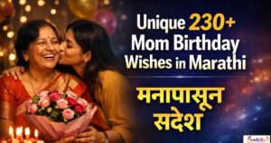 Unique 230+ Mom Birthday Wishes in Marathi | मनापासून संदेश